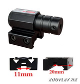 Mini Tactical RED LASER Sight Adjustable 11mm-20mm Rail Mount Co