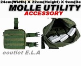 MOLLE Drop Leg Panel Utility Accessory Magazine Thigh Pouch OD