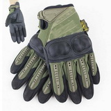 M.P 3 Knuckle Protection Full Fingers Tactical Gloves OD