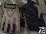 M.P. Half Finger Tactical Assault Gloves Tan XL