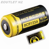 Nitecore NL166 3.7V CR123A RECHARGEABLE Battery PRO 16340