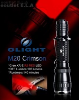 Olight M20 Crimson CREE R2 Red LED Flashlight
