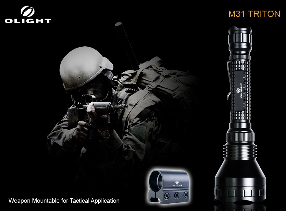 Olight M31 Triton SST-50 800 Lumen LED Flashlight