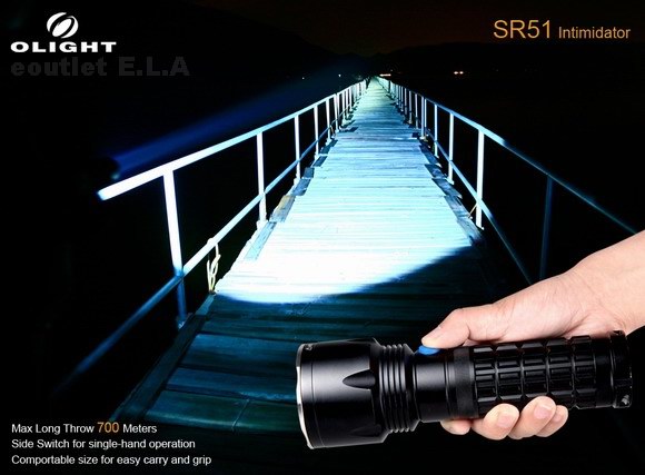 Olight SR51 Intimidator XM-L U2 LED Flashlight