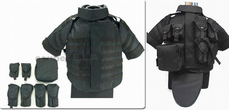 OTV Body Armor Tactical MOLLE Vest - BLACK