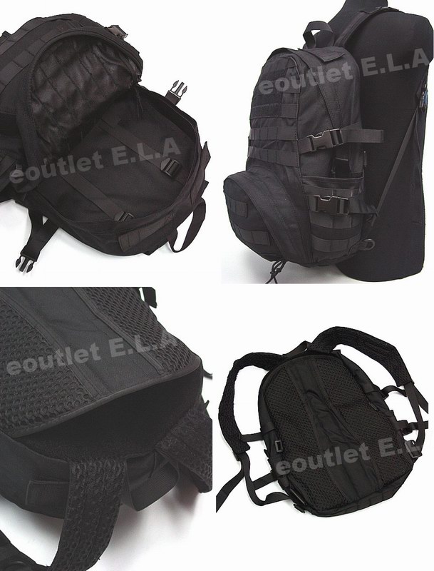 Molle Patrol Series Gear Assault Backpack 1000D Black