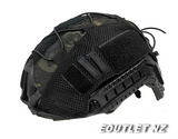 P.D Tactical Helmet Cover with Elastic Cord Multicam Black