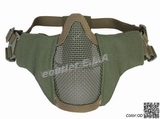 P.D Tactical Foldable Half Face Mask w/ Metal Mesh Front OD