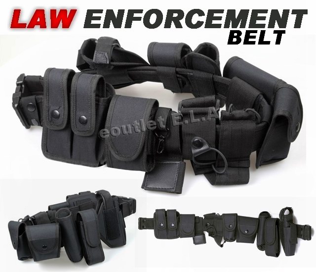 LAW ENFORCEMENT Deluxe Police DUTY BELT Set PREMIUM