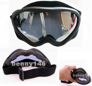 Police Special Force Type Tactical Goggles BLACK