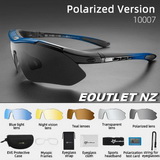 RBs Polarized Sports Shooting Goggles Glasses w/5 Lens BLU