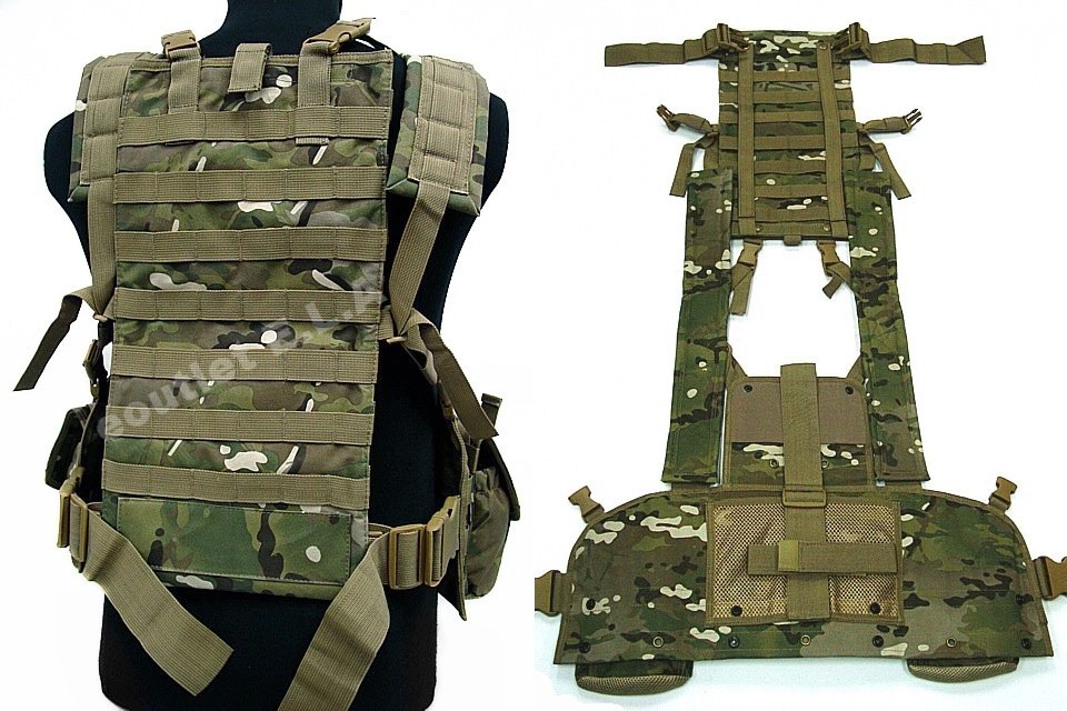 RRV Recon Combat Vest w/Hydration Pouch Multicam