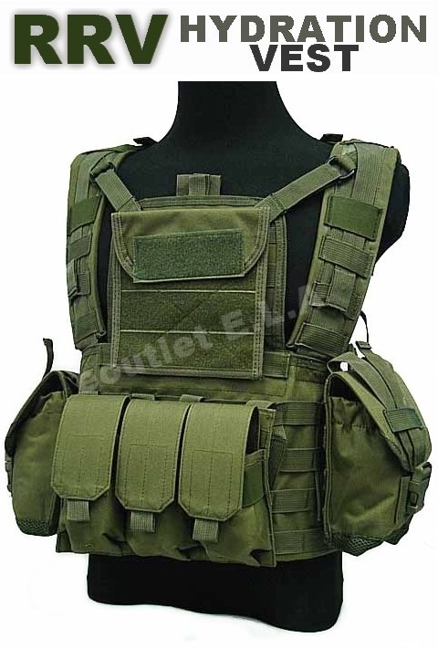 RRV Recon Combat Vest w/Hydration Pouch OD