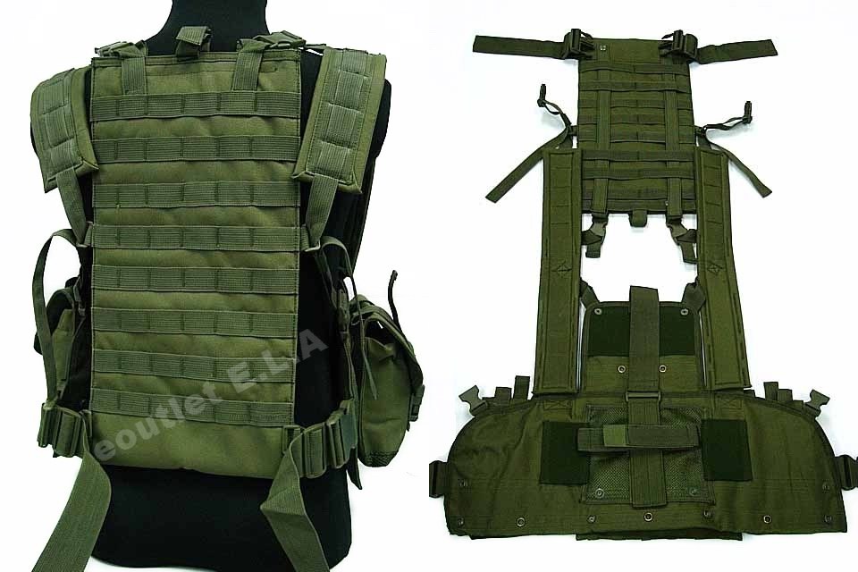 RRV Recon Combat Vest w/Hydration Pouch OD