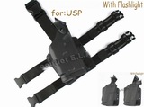 SLS Deluxe Drop Leg USP w/Flashlight Holster