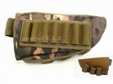Shotgun/Rifle Stock Cheek Pad Ammo Pouch Multicamo