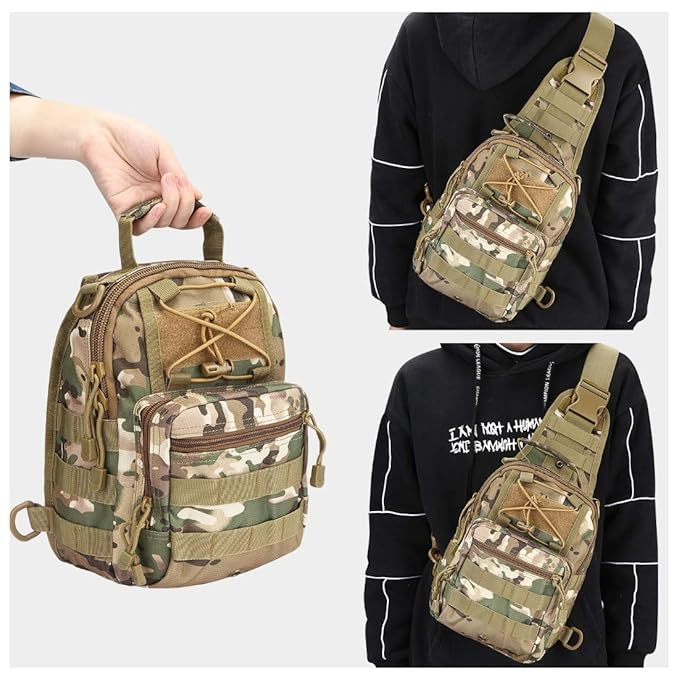 Tactical Utility Gear Shoulder Sling Bag 1000D S Multicam