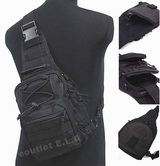Tactical Utility Gear Shoulder Sling Bag 1000D Black S