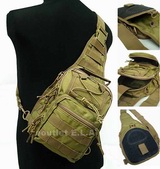 Tactical Utility Gear Shoulder Sling Bag 1000D Tan  S