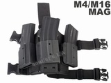 SLS DropLeg & Hip Triple M4/M16 MAG Quick Holster