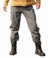 Tactical Soft Shell Waterproof Pants GREY M-XXL