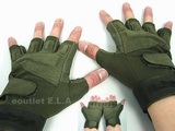 Special Ops Tactical Half Finger Assault Gloves OD