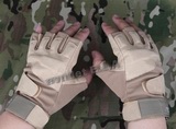 Special Ops Tactical Half Finger Assault Gloves TAN