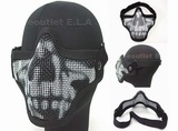 Deluxe Ghost Stalker Half Face Mesh Protector Mask