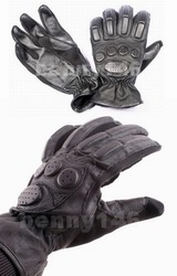 HPA SWAT Full Finger Fighter Leather Combat Gloves