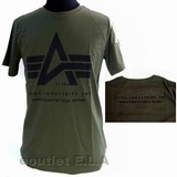 Alpha Industries Inc. U.S. Mil T-Shirt Green - XL