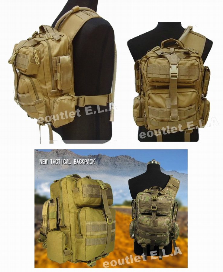 Tactical Shoulder Field Operation Slinger Bag 1000D Black