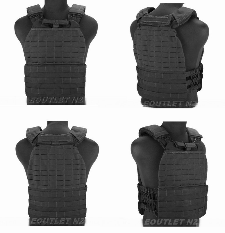TF Tactical TacTec Style Plate Carrier & Crossfit Vest Black