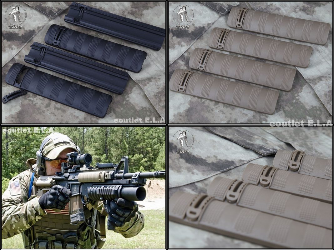 TROY Type Tactical Rail Cover Black