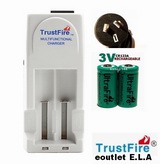 TRUSTFIRE 3.0V CR123A RECHARGEABLE PACKAGE GREEN