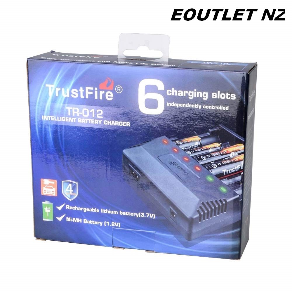 Trustfire TR-012 6 Slots Universal Intelligent Battery Charger