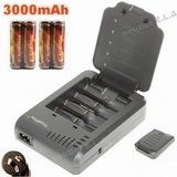 TrustFire TR-003 4ch Charger + 4x 18650 3000mAh PRO