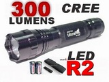 Ultrafire 6P 300 Lumens R2 LED Tactical Flashlight