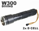 UltraFire OSRAM LED 30m Diving D Size Torch W300