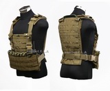 WSH Commando 8Mag Tactical MOLLE Chest Rig Vest Tan