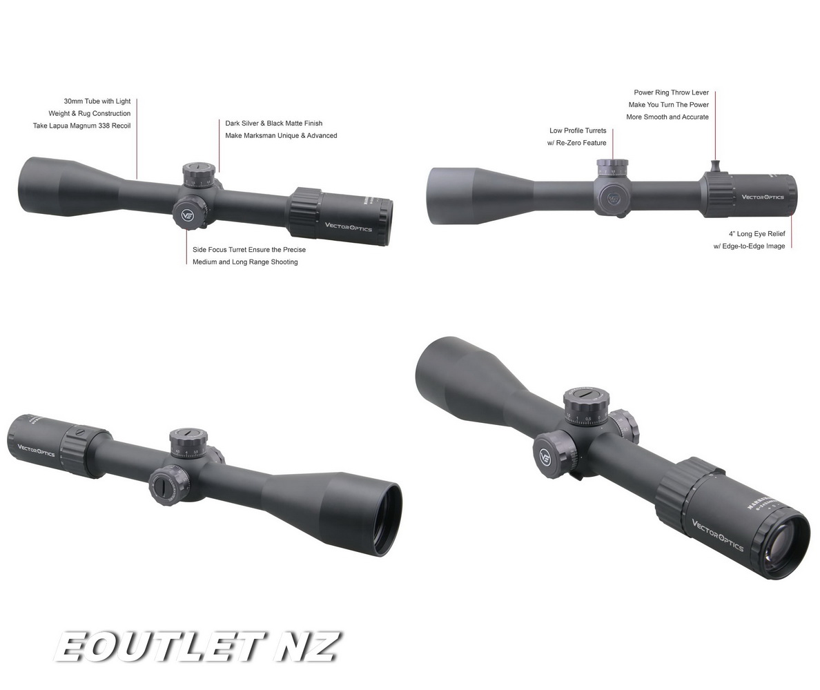 Vector Optics Marksman 6-24x50 FFP Tactical Riflescope Scope