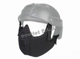 V.G V5 Breathable Padded Dual Layered Nylon Half Face Mask Black
