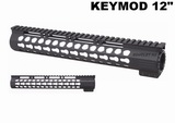 Tactical KeyMod 12" Slim Lightweight Free Float Handguard Mount