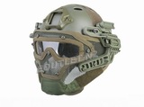 W.S Tactical G4 System Fast PJ Helmet & Mask w/ Goggles (OD)