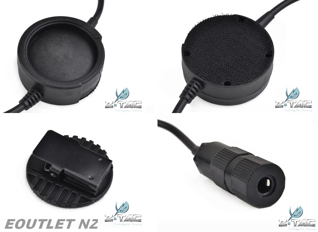 Z-Tac New TCI Tactical PTT For Tactical Headsets (Kenwood, MOT)