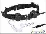 Z Tactical Tactical Throat Mic Headset Black